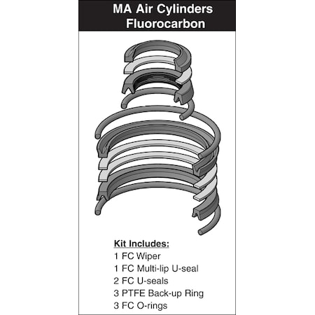 Parker - After Market Parts Hydraulic Cylinder Repair Kit- 1 X 4 MA FC SKL7007MA5